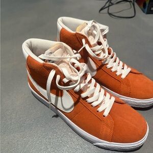 Nike Vibrant Orange Suede High-Tops